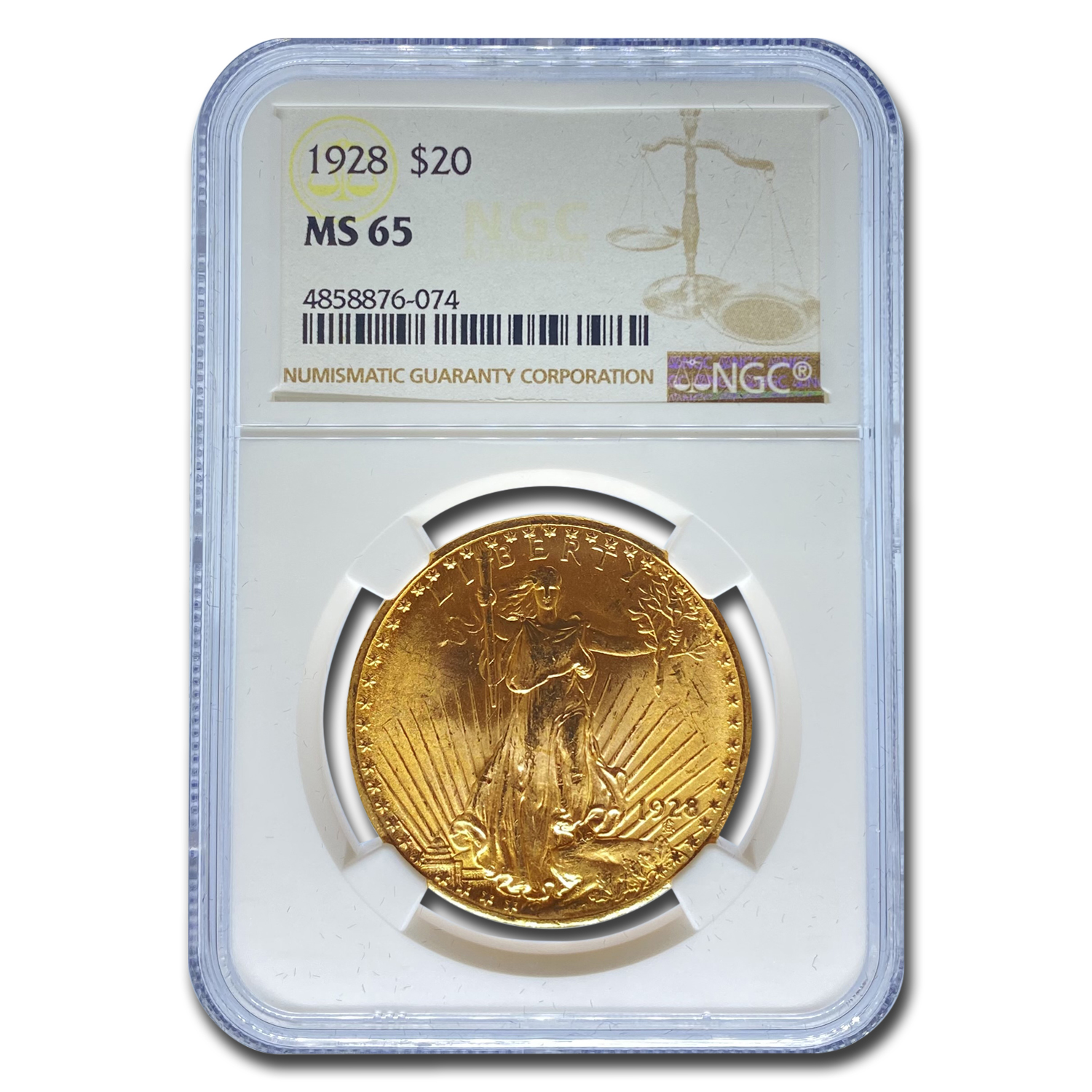 アンティークコイン 金貨 1911-S $20 Saint-Gaudens Gold Double Eagle