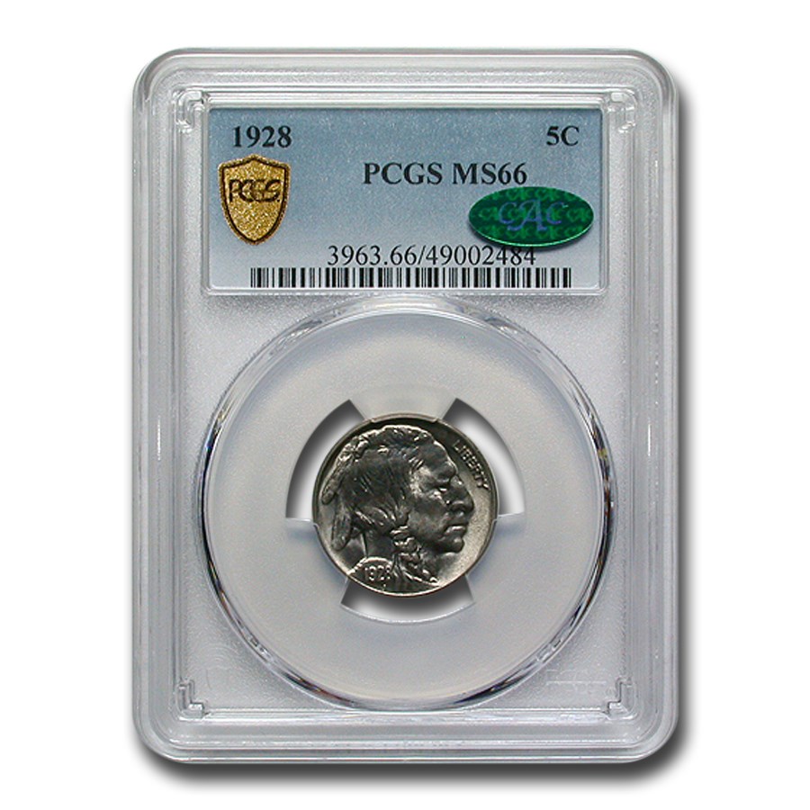 1928 Buffalo Nickel MS-66 PCGS CAC