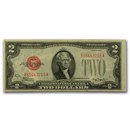 1928-C $2.00 U.S. Note Red Seal VF (Fr#1504)