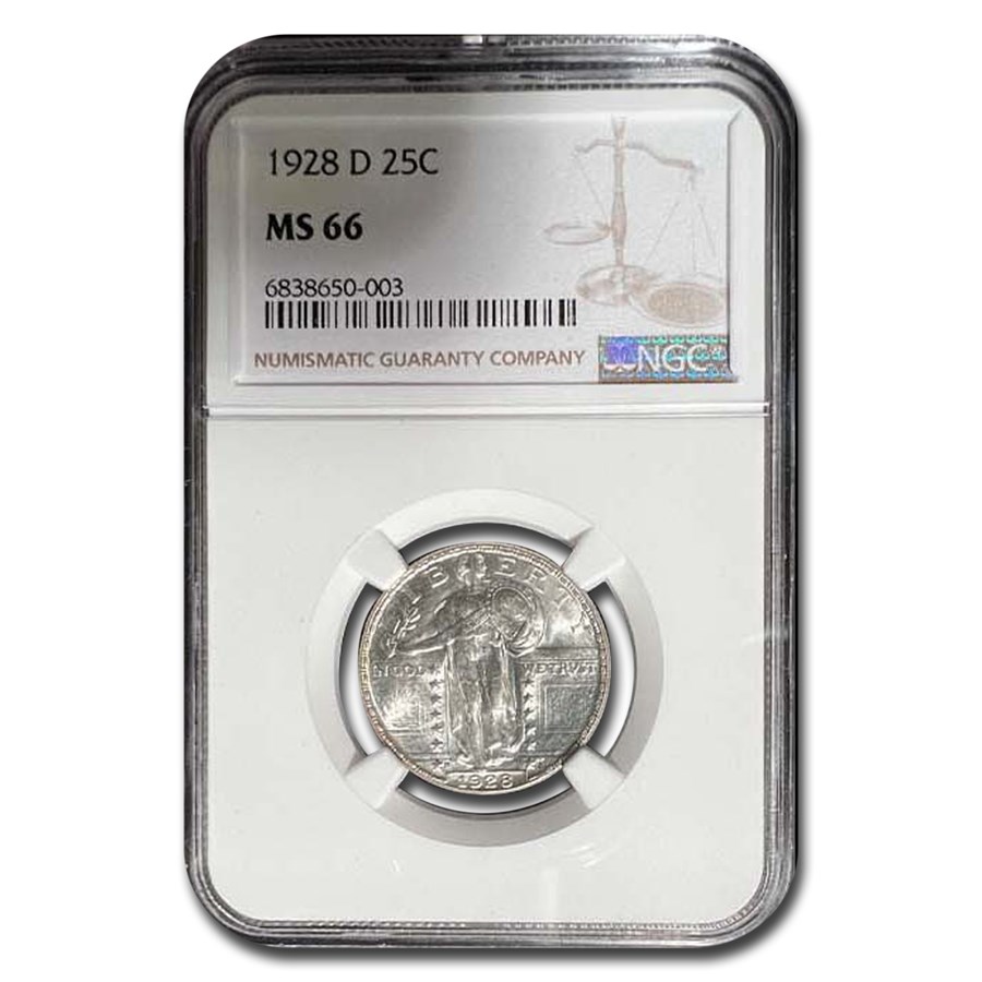 1928-D Standing Liberty Quarter MS-66 NGC