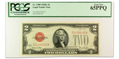 1928-G $2.00 U.S. Note Gem New-65 PPQ PCGS (Fr#1508)