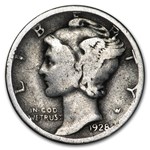 1928 Mercury Dime Good/VF