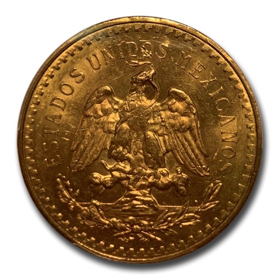 Buy 1928 Mexico Gold 50 Pesos Ms-63 Pcgs 