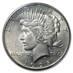 1928 Peace Dollar AU-55 PCGS