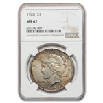 1928 Peace Dollar MS-62 NGC