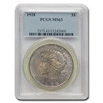 1928 Peace Dollar MS-63 PCGS