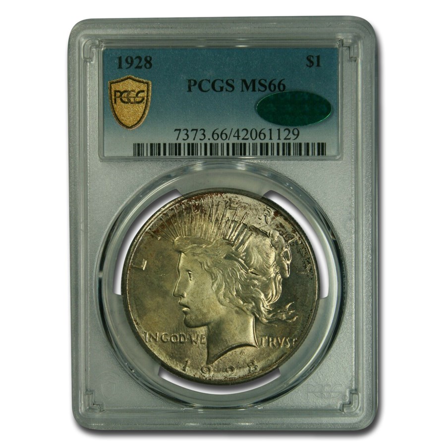 Buy 1928 Peace Dollar MS-66 PCGS CAC | APMEX