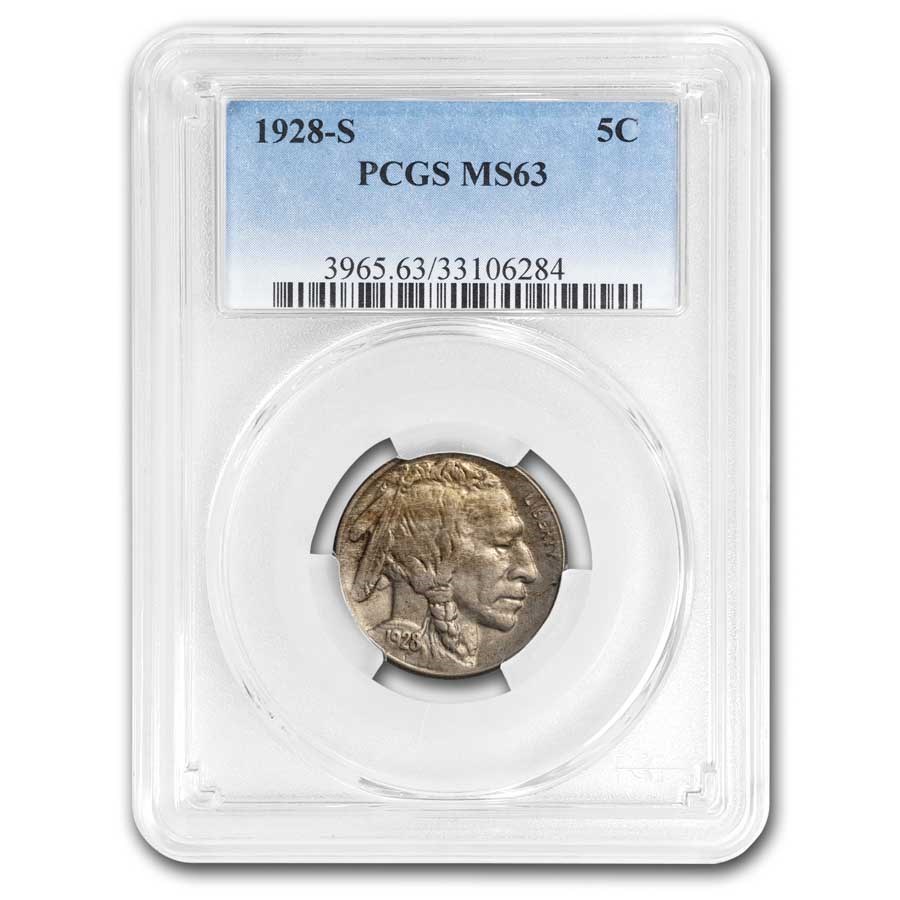 1928-S Buffalo Nickel MS-63 PCGS