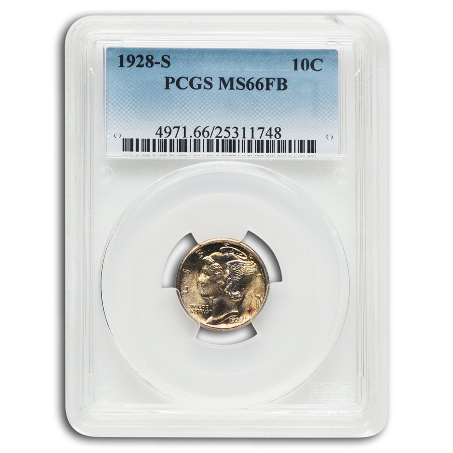 1928-S Mercury Dime MS-66 PCGS (FB)