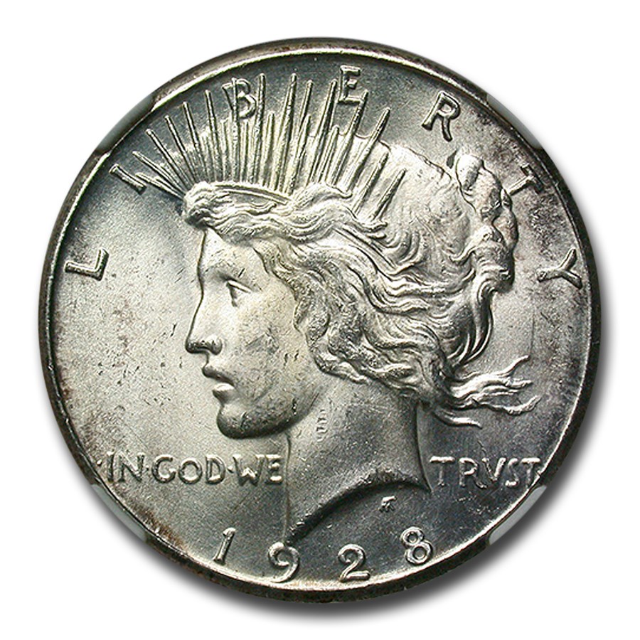 1928-S Peace Dollar MS-62 NGC