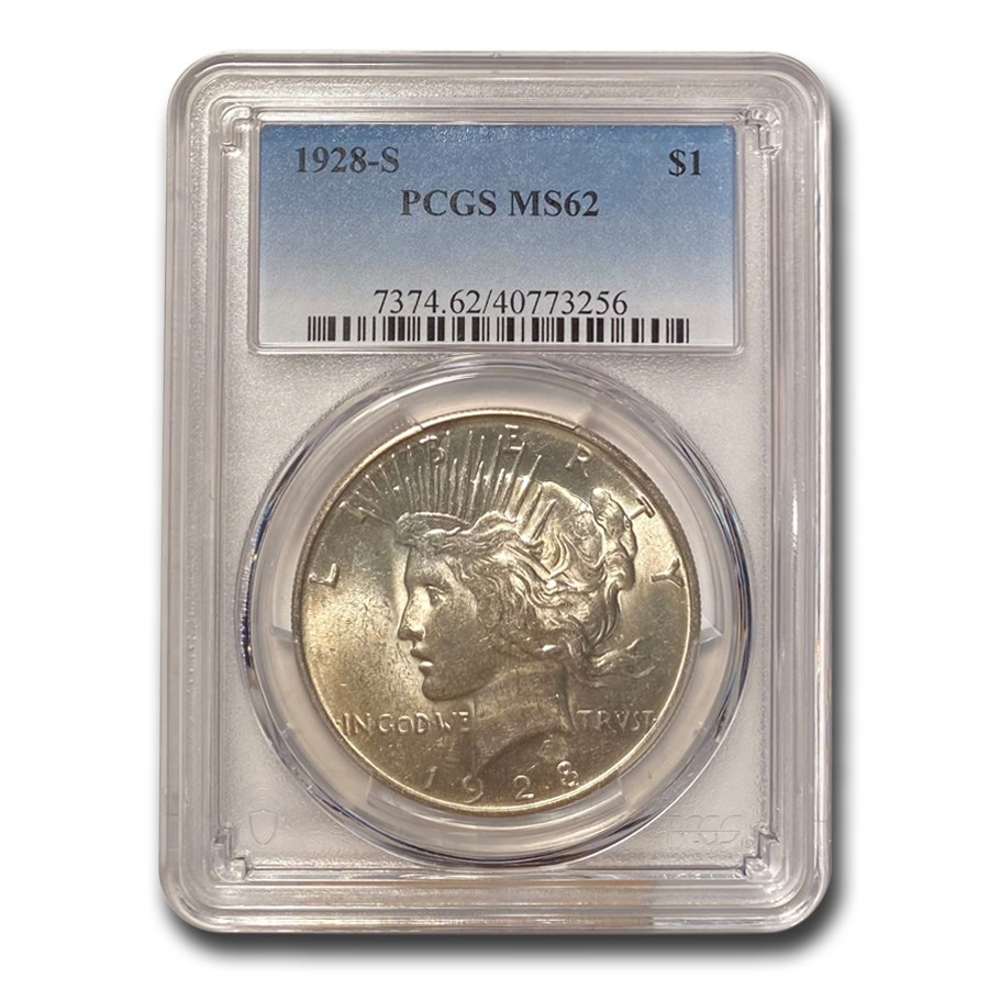 Buy 1928-S Peace Dollar MS-62 PCGS | APMEX