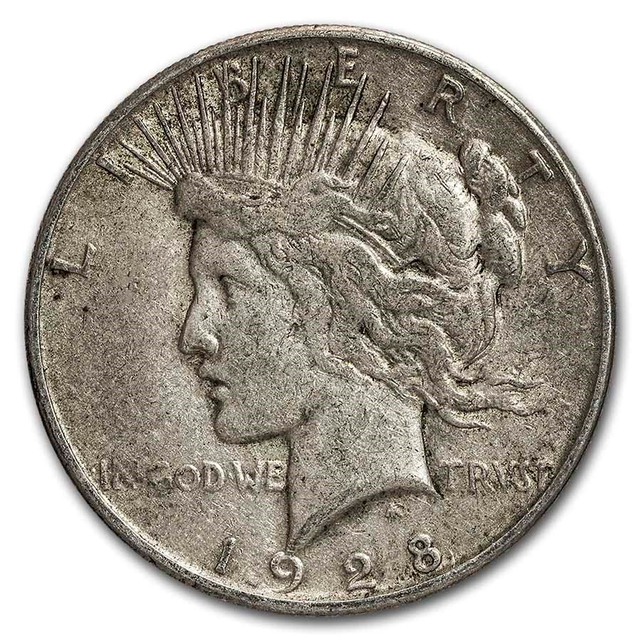1928-S Peace Dollar VG/VF