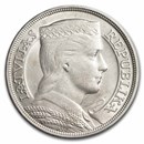 1929-1932 Latvia Silver 5 Lati BU