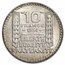 1929-1939 French Third Republic Silver 10 Francs BU