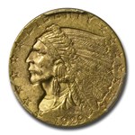 1929 $2.50 Indian Gold Quarter Eagle MS-62 PCGS