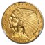 1929 $2.50 Indian Gold Quarter Eagle MS-63 NGC