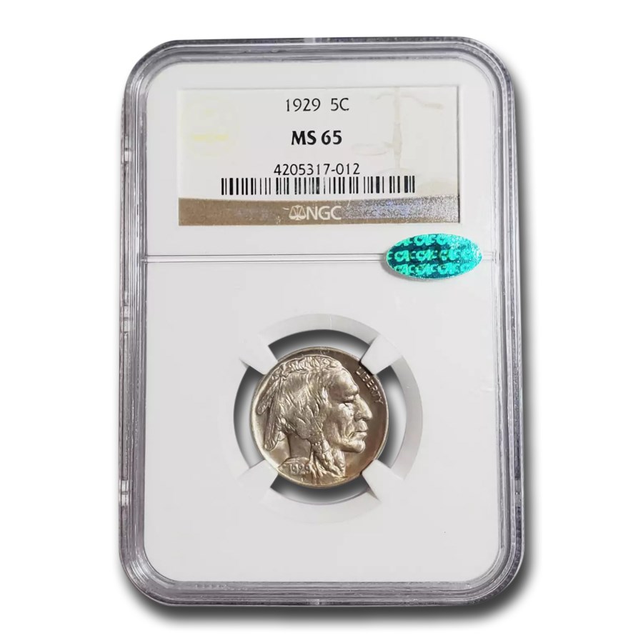 1929 Buffalo Nickel MS-65 NGC CAC