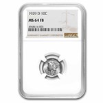 1929-D Mercury Dime MS-64 NGC (FB)