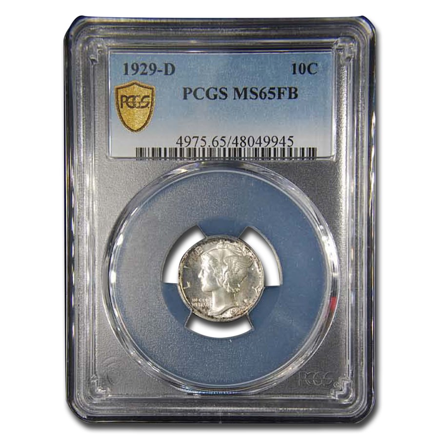 1929-D Mercury Dime MS-65 PCGS (FB)