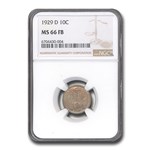 1929-D Mercury Dime MS-66 NGC (FB)