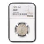 1929-D Standing Liberty Quarter MS-66+ NGC