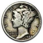 1929 Mercury Dime Good/VF