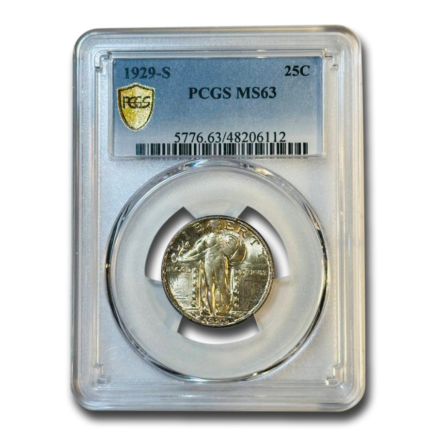 1929-S Standing Liberty Quarter MS-63 PCGS