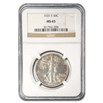 1929-S Walking Liberty Half Dollar MS-65 NGC