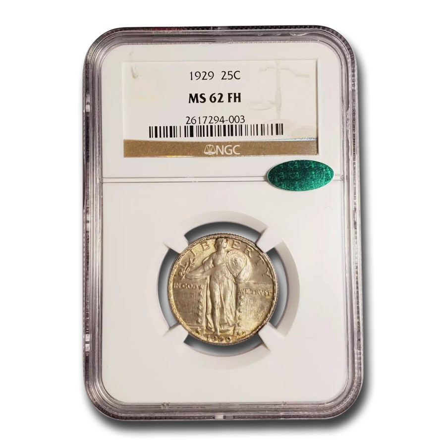 1929 Standing Liberty Quarter MS-62 NGC CAC (FH)