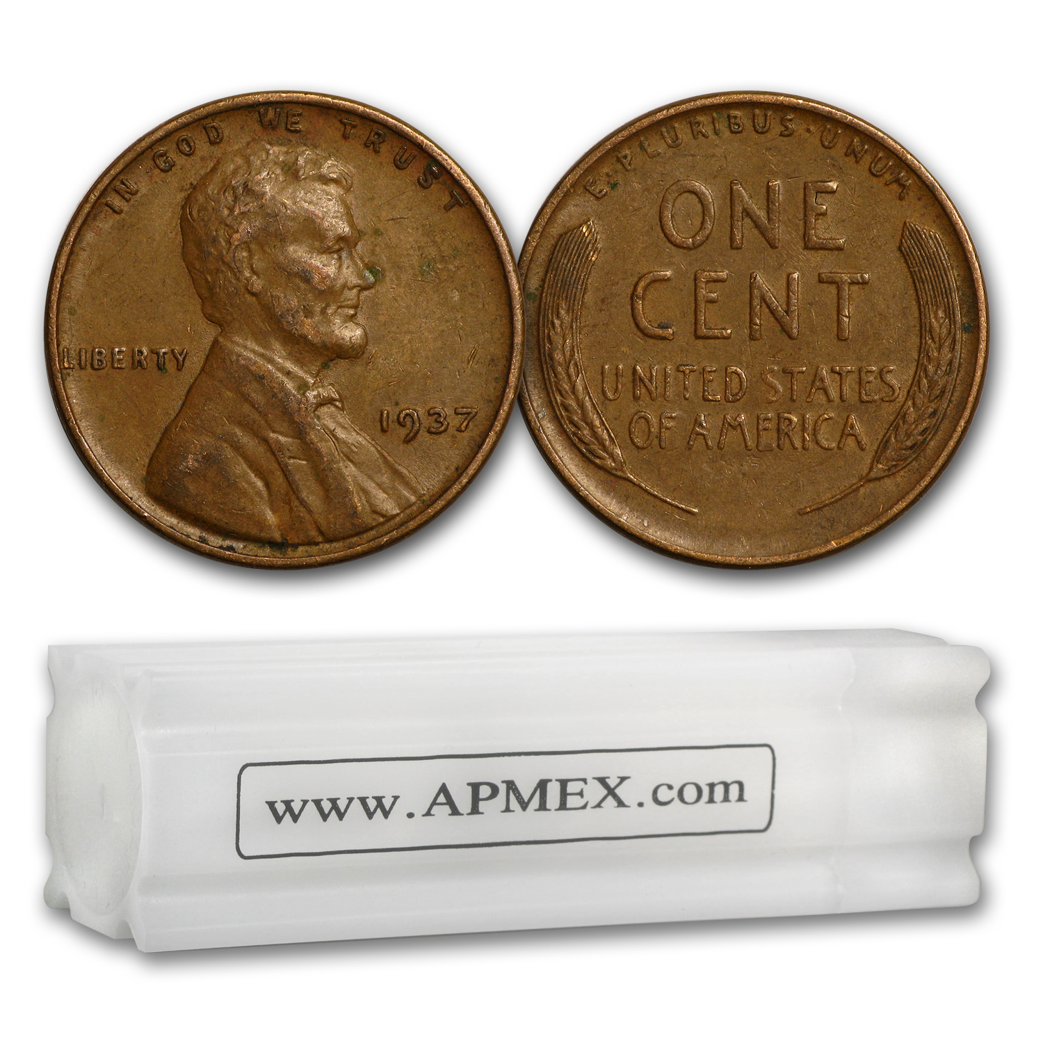 Buy 1930 1939 Wheat Cent 50 Coin Roll Avg Circ APMEX