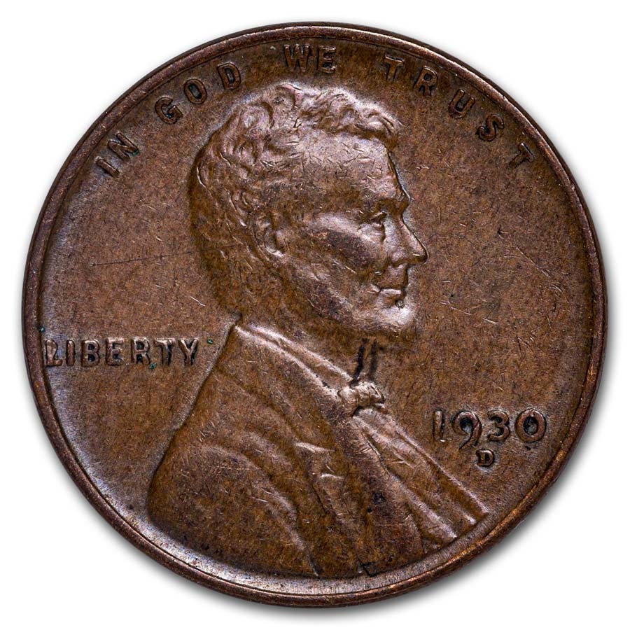 1930-D Lincoln Cent AU