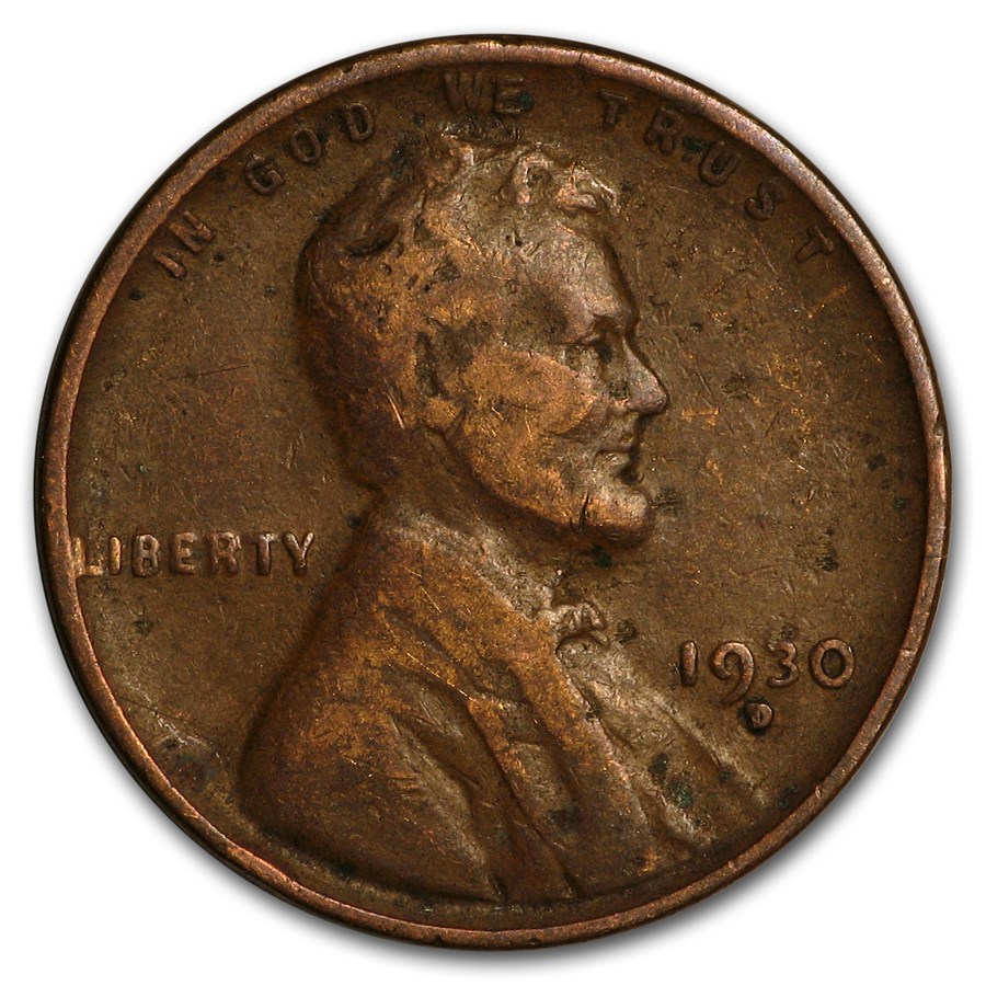 1930-D Lincoln Cent Good/VG