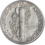 1930 Mercury Dime AU