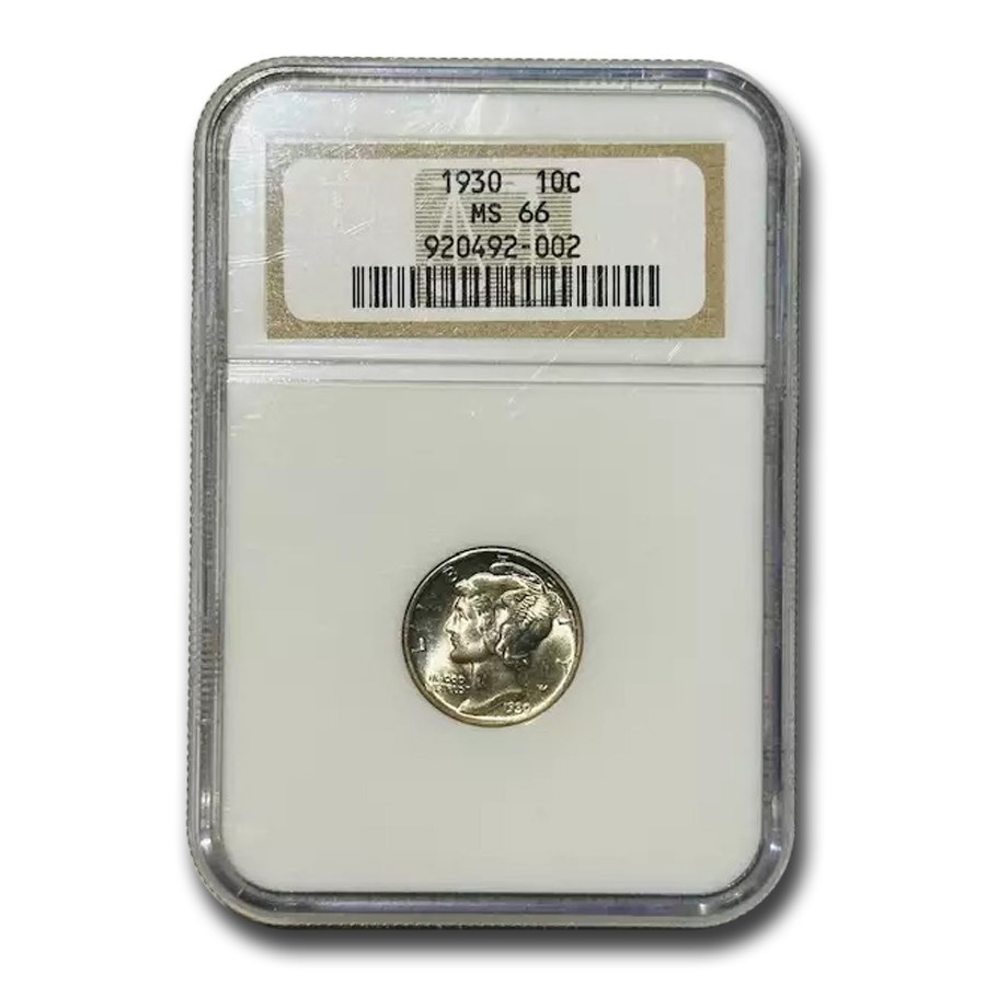 1930 Mercury Dime MS-66 NGC