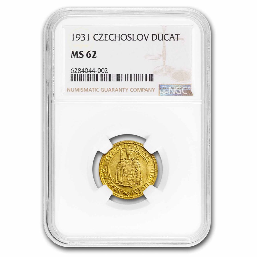 1931 Czechoslovakia Gold Ducat MS-62 NGC