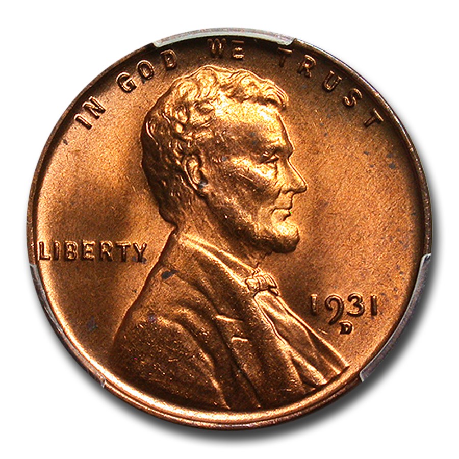 1931-D Lincoln Cent MS-65 PCGS (Red/Brown)