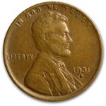 1931-D Lincoln Cent VF