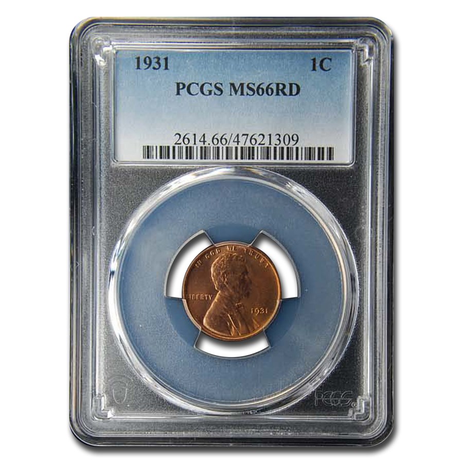 1931 Lincoln Cent MS-66 PCGS (Red)