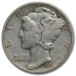 1931-S Mercury Dime VF