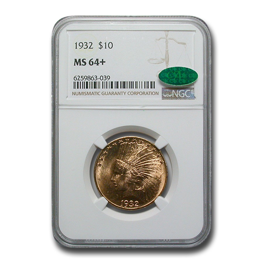 Buy 1932 $10 Indian Gold Eagle MS-64+ NGC CAC | APMEX