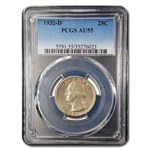 1932-D Washington Quarter AU-55 PCGS