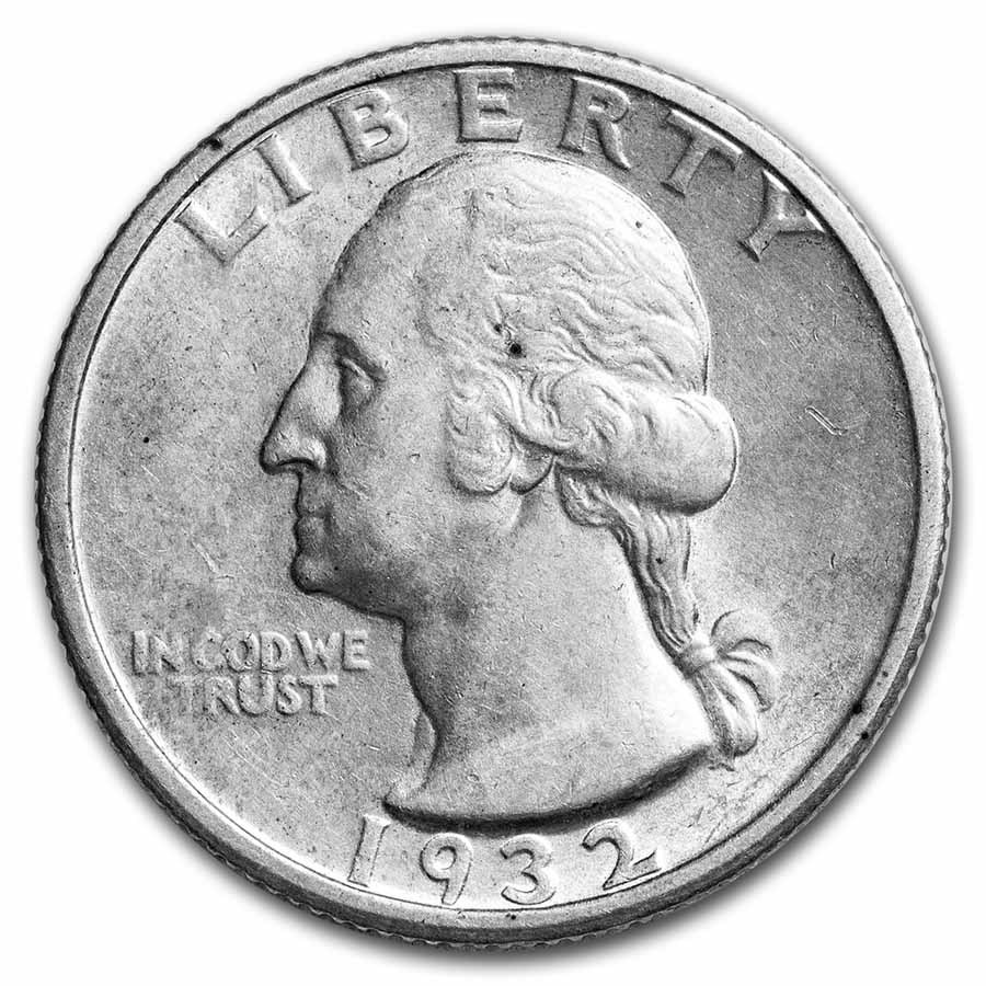 1932-S Washington Quarter AU