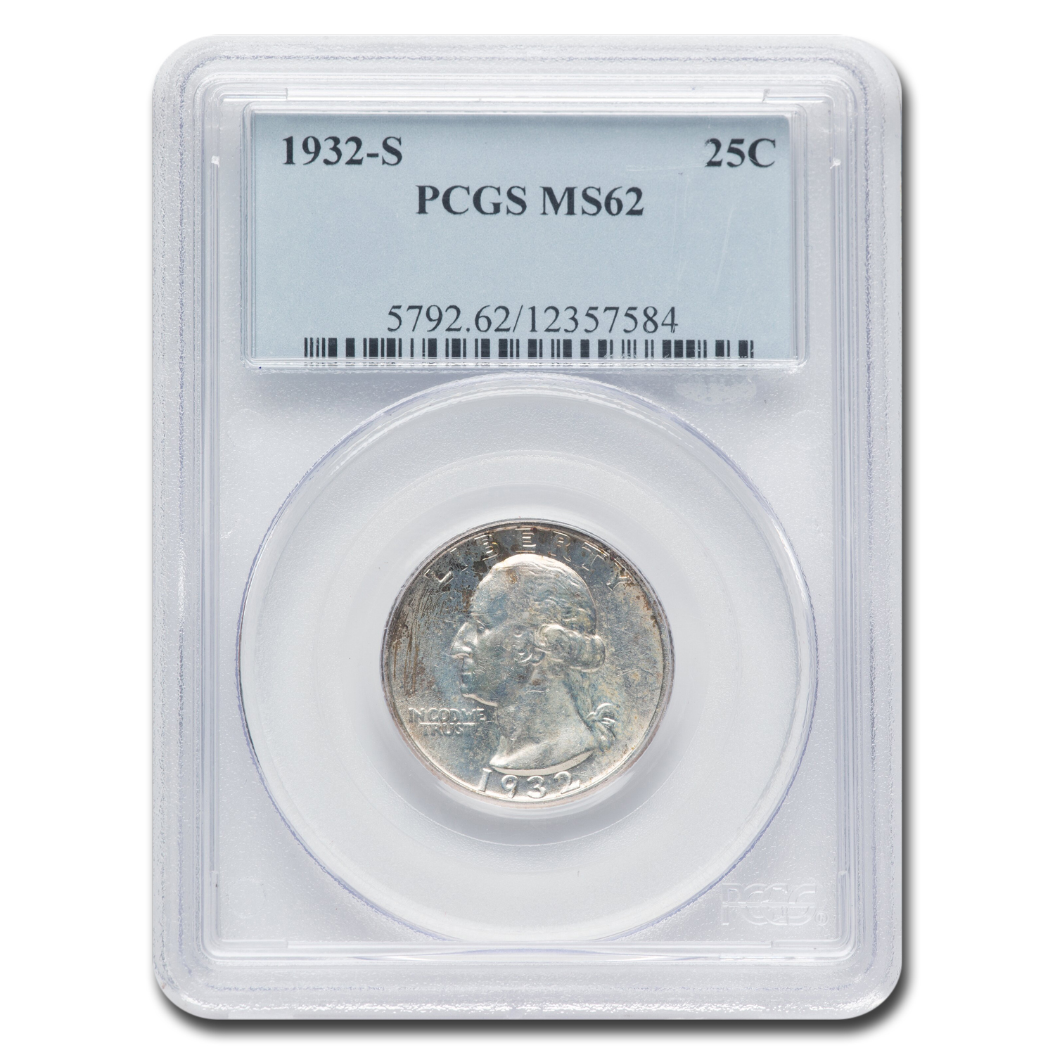 Buy 1932-S Washington Quarter MS-62 PCGS | APMEX