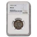 1932-S Washington Quarter MS-64 NGC