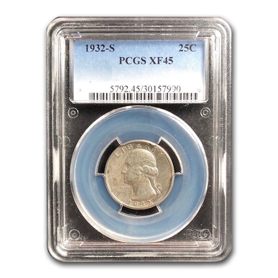 1932-S Washington Quarter XF-45 PCGS