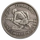 1933-1935 New Zealand Silver Shilling George V XF