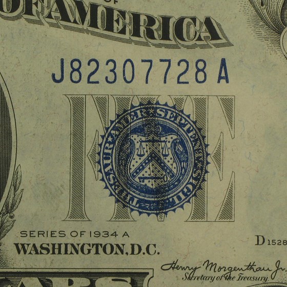Buy 1934/1934 A $5 00 Silver Certificate AU APMEX