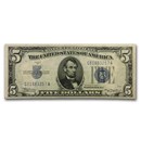 1934-A $5.00 Silver Certificate AU (Fr#1651)