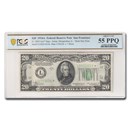 1934-A (L-San Francisco) $20 FRN AU-55 PCGS (Fr#2055-Lm*)