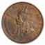 1934 Australia Bronze 1/2 Penny George V BU (Red/Brown)